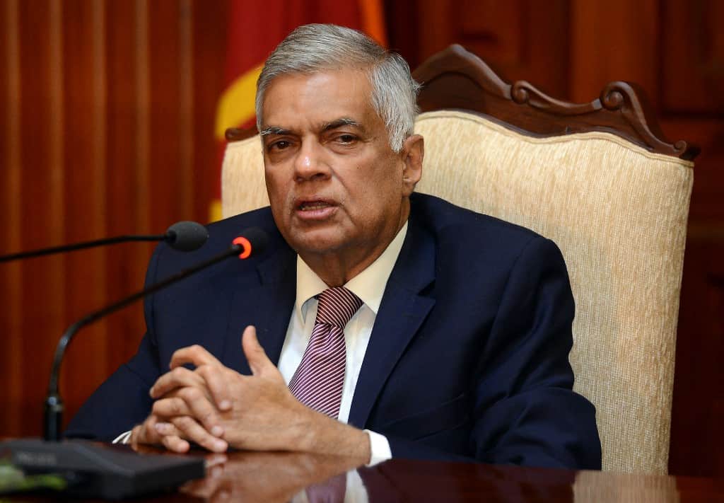 Sri Lankan Prime Minister Ranil Wickramasinghe