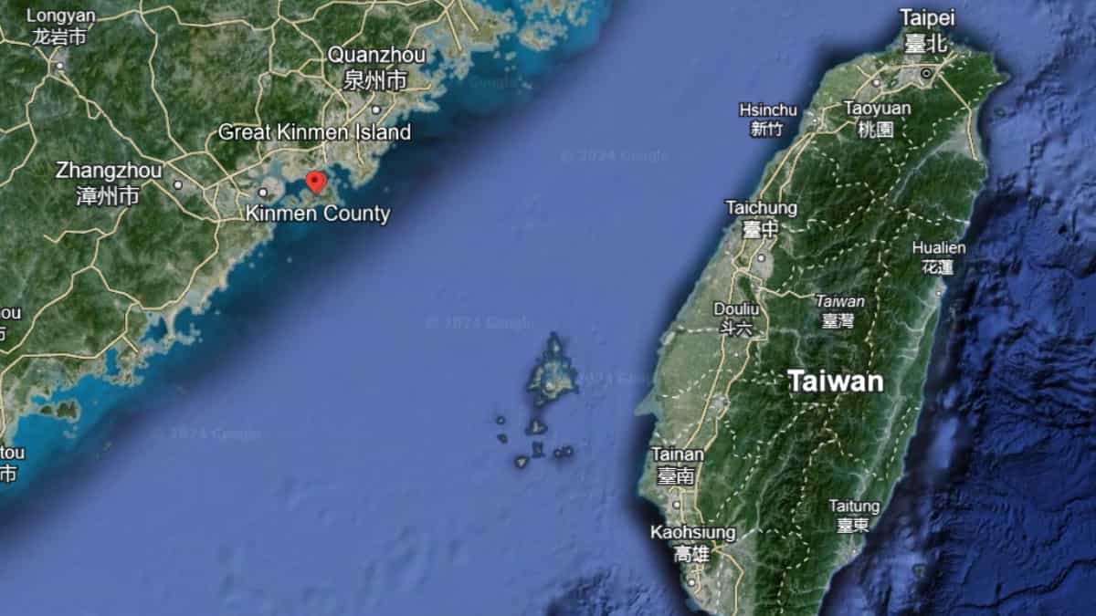 Kinmen as seen in a Google Earth Map | Not to Scale