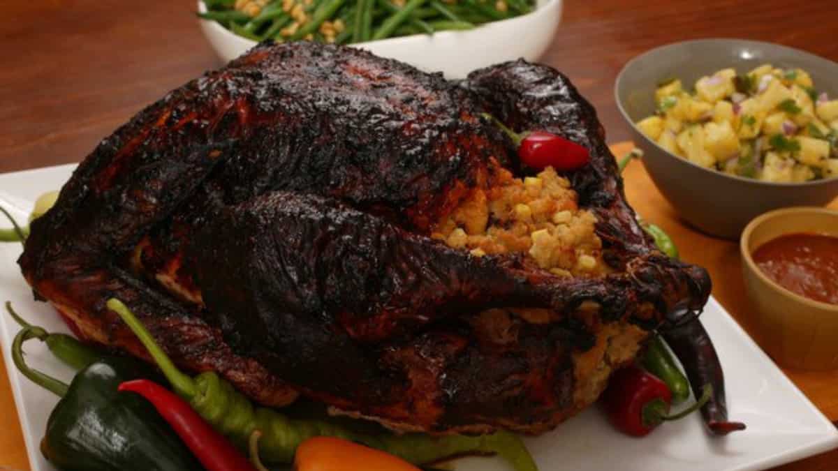 Mole-roasted turkey