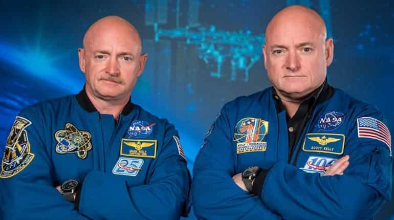 Former astronaut Scott Kelly (R) along with his twin brother, former astronaut Mark Kelly (L).