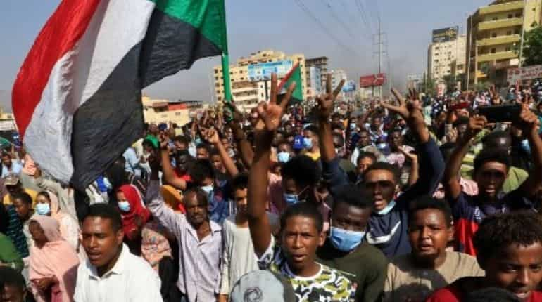 Sudanese protesters