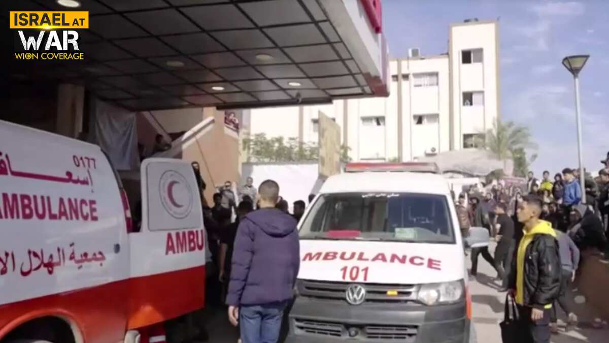 A hospital in the southern Gaza Strip