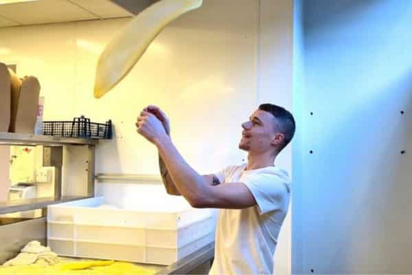 One of the chef at Pure Pizza 