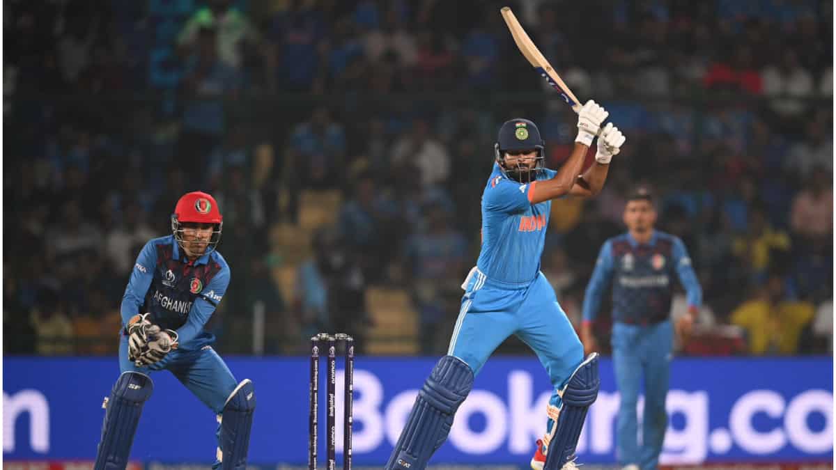 Shreyas Iyer hit 101-metre six vs Afghanistan