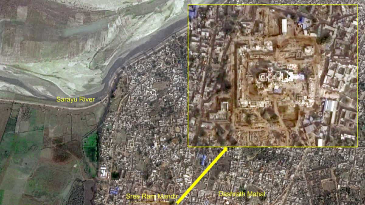 Ayodhya Ram Mandir ISRO images