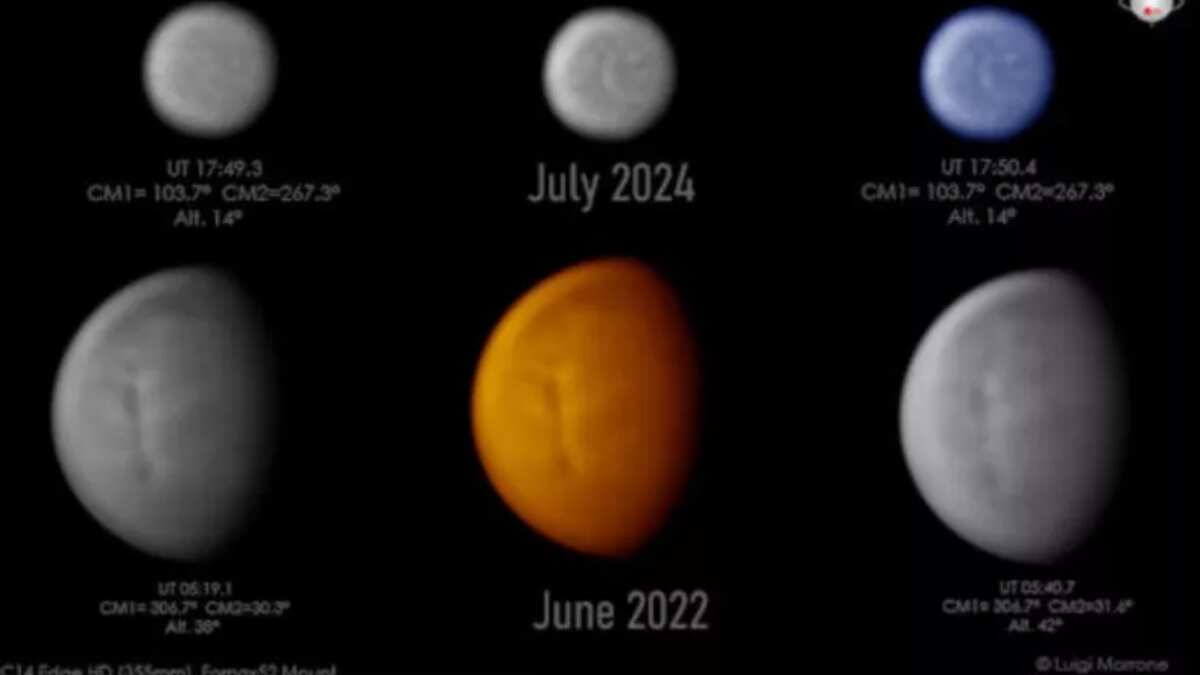 Images of the Venus Cloud Discontinuity taken by Luigi Morrone