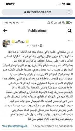 The facebook post