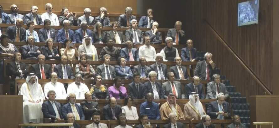 Envoys listening to PM Modi 