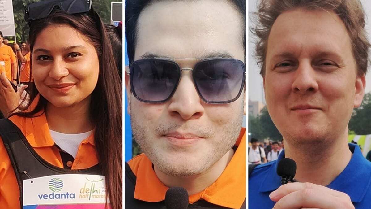 From Left to Right: Shweta Katheria, Rishabh Gupta and Hanning | WION/Mukul Sharma