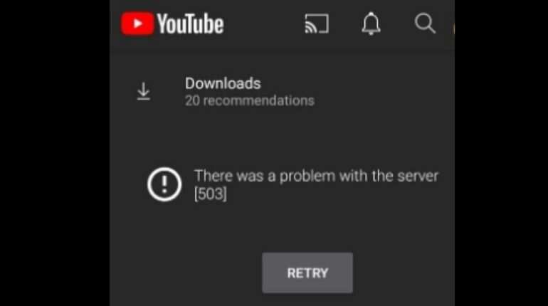 YouTube down