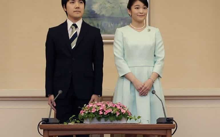 Japan's Princess Mako and her fiancée Kei Komuro