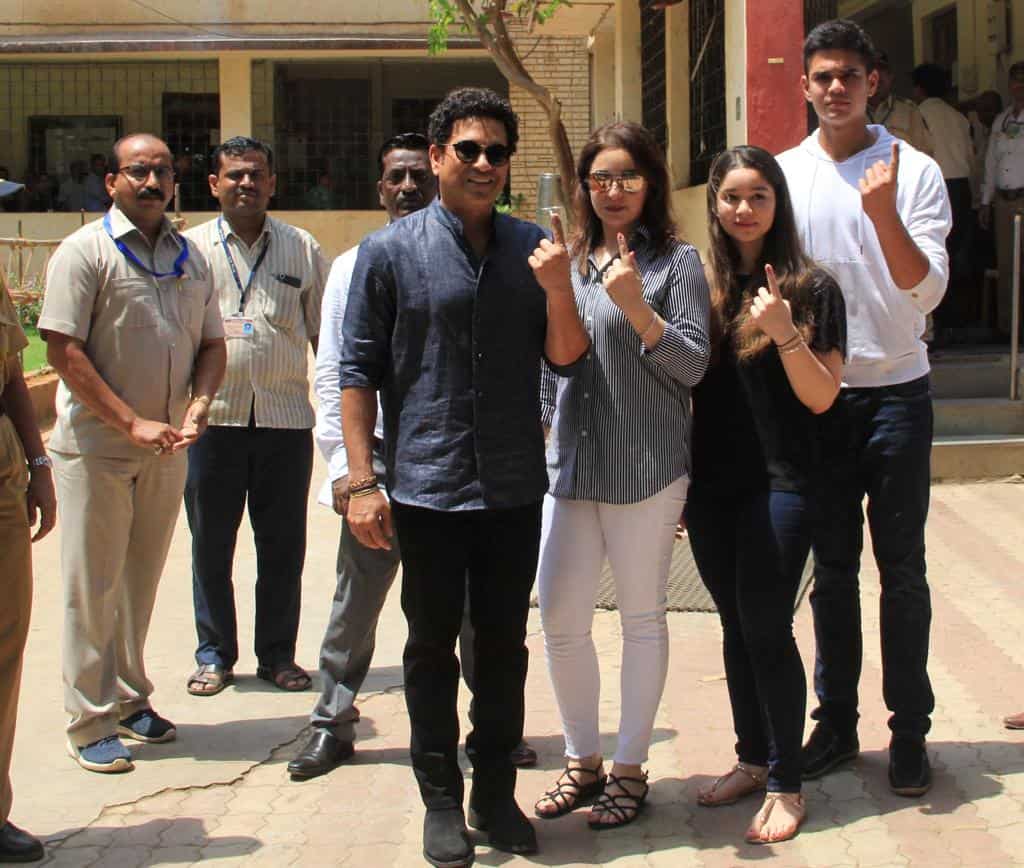 Sachin voted