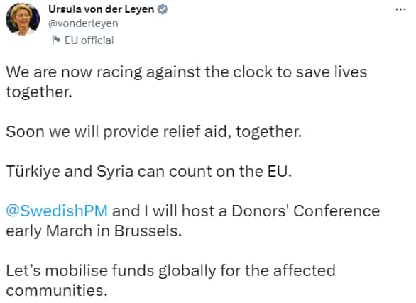 Ursula von der Leyen on Twitter