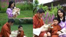 First look at the new Prince of Bhutan: King releases photos of his three-month-old son to mark his wife's 30th birthday