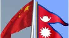 Nepal China officials hold a meeting