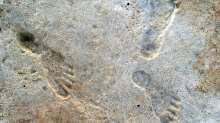 Human footprints