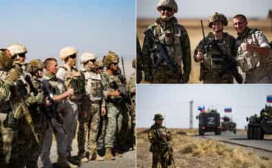Very rare moment amid Ukraine war: Russian and US troops pose for pictures, exchange greetings on Syrian soil