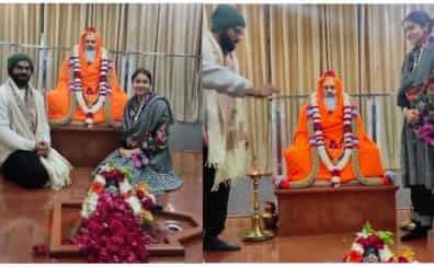 Anushka Sharma, Virat Kohli on religious pilgrimage, visit Rishikesh ashram. See photos