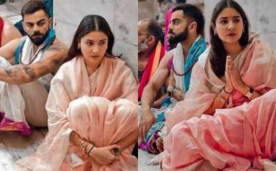 Anushka Sharma, Virat Kohli seek blessings at Mahakaleshwar temple in Ujjain