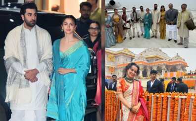 Ram Mandir consecration: Bollywood celebrities at historic 'Pran Pratishtha' ceremony