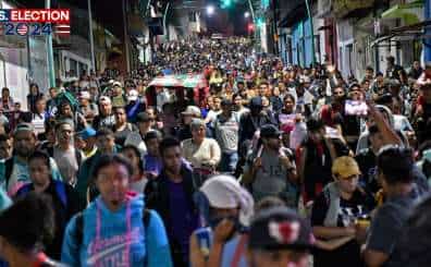 Hundreds of migrants set out on 2,600-kilometre trek to US border before Trump takes office