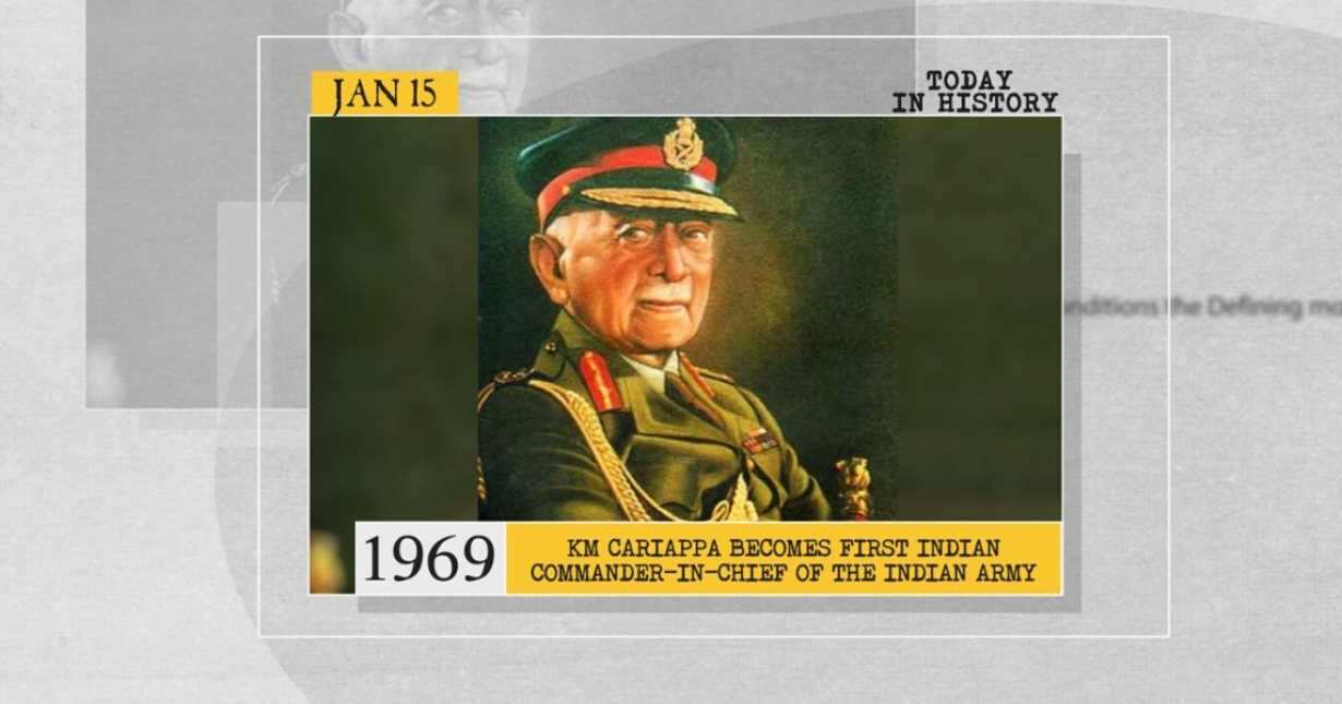 January 15 in History From first Indian commanderinchief to US