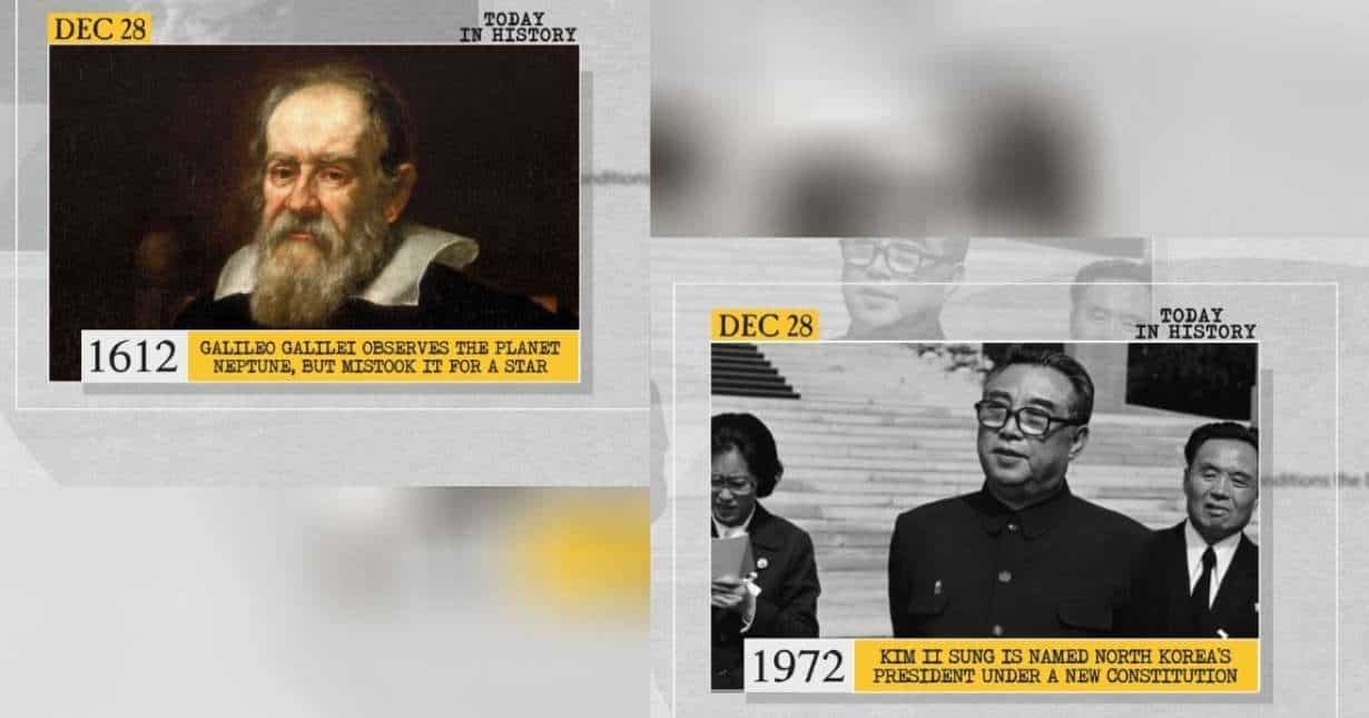 Today in history: World&rsquo;s first commercial movie screening, and more