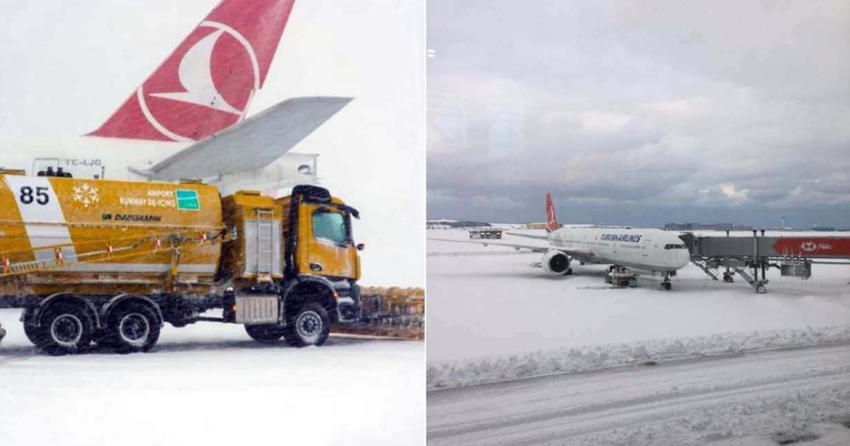 Europe's busiest airport shut as rare snow wraps Mediterranean region