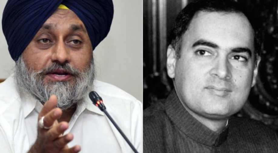 Sukhbir Badal Accuses Rajiv Gandhi Of Fueling 1984 Anti Sikh Riots India News News Wionews Com The jibe at late rajiv gandhi comes days after his son rahul in a speech in london had said that no congressmen were involved in the massacre that transpired in the country after the then prime minister indira. sukhbir badal accuses rajiv gandhi of