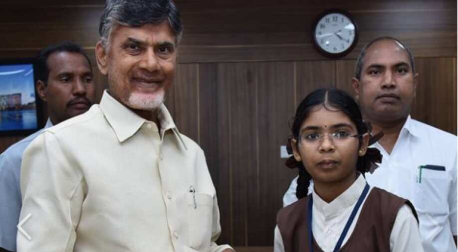 andhra pradesh cm chandrababu naidu appoints school girl as ambassador to amaravati india news news wionews com andhra pradesh cm chandrababu naidu