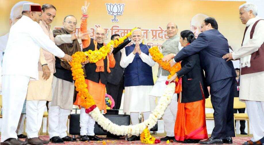 Himachal election results: BJP wins 44 seats, Congress wins 21 Himachal election results: BJP wins 44 seats, Congress wins 21