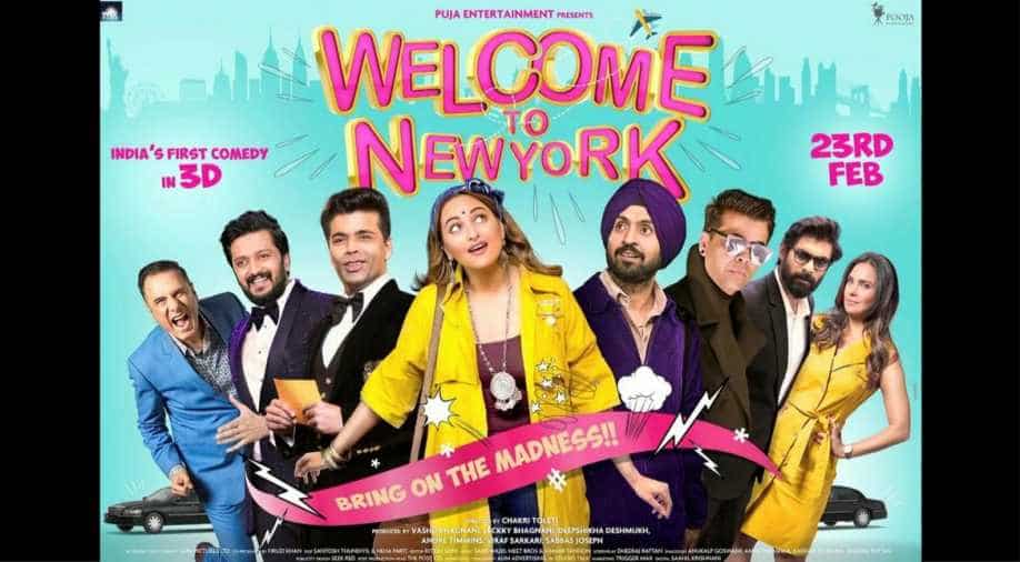 'Welcome to New York' poster: Sonakshi, KJo, Diljit to star in a laughing riot, India News News ...