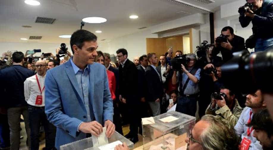 Image result for Voting begins in Spain election marked by far-right resurgence
