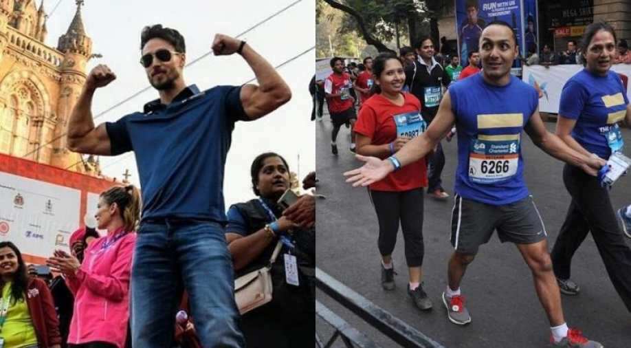 Tiger Shroff Rahul Bose Raise Environmental Social Issues At Mumbai Marathon Entertainment News Wionews Com