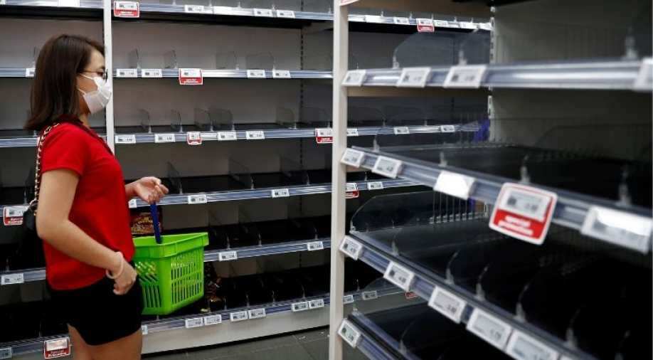 Coronavirus fear leads to empty shelves in supermarkets World News