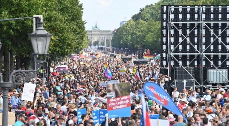 German police stops mass protest against coronavirus curbs in Berlin, World News | wionews.com