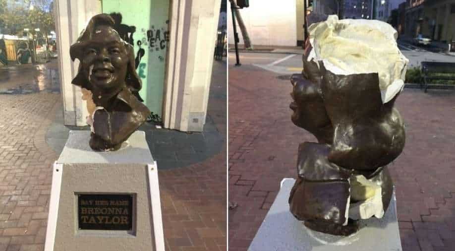 Breonna Taylor's statue smashed in Oakland; Police starts investigation - Vimarsana News