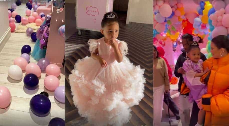 Kylie Jenner, Travis Scott ring in a downsized birthday for daughter(02)