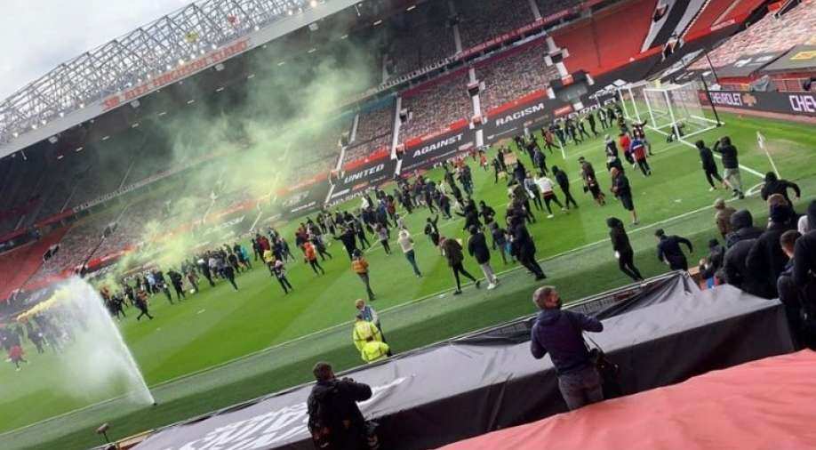 Thousands of Manchester United fans break into Old Trafford ahead of