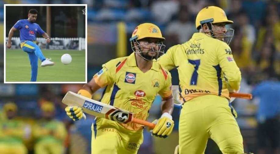 Ipl 21 Ms Dhoni And Csk Teammates Kick Starting The Day With A Game Of Football See Pics Sports News Wionews Com