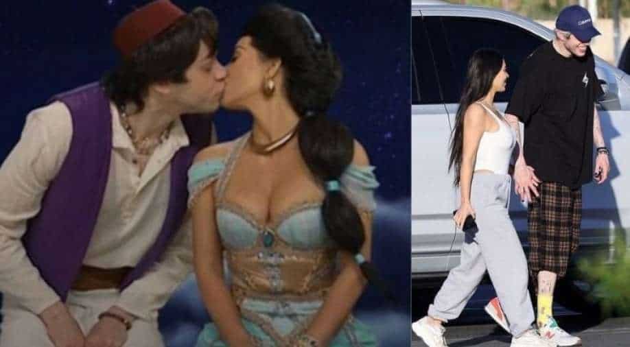 Kim Kardashian and Pete Davidson make their red carpet debut as a couple at the premiere of 'The Kardashians' - Entertainment News