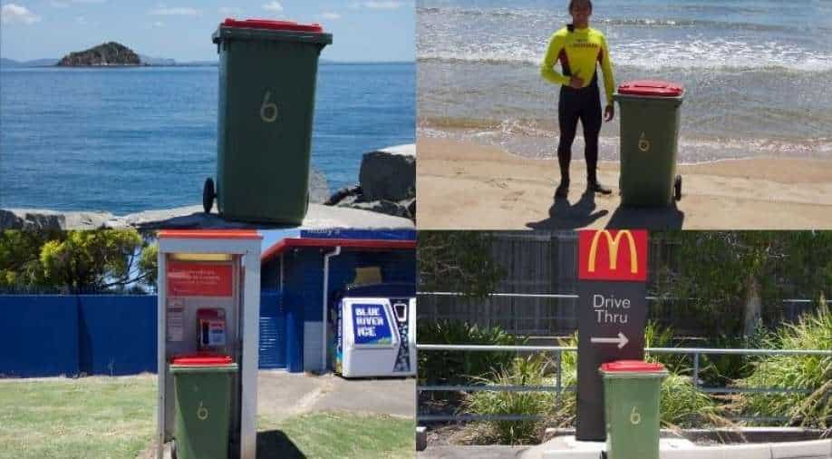 Helping the neighbour Australian man 'takes the bin out' on friend's