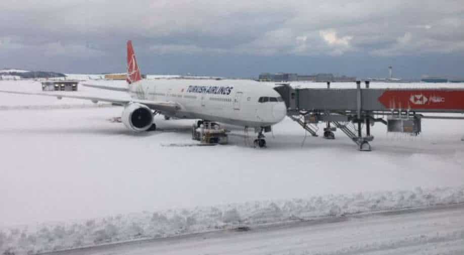 Europe's busiest airport shut as rare snow wraps Mediterranean region