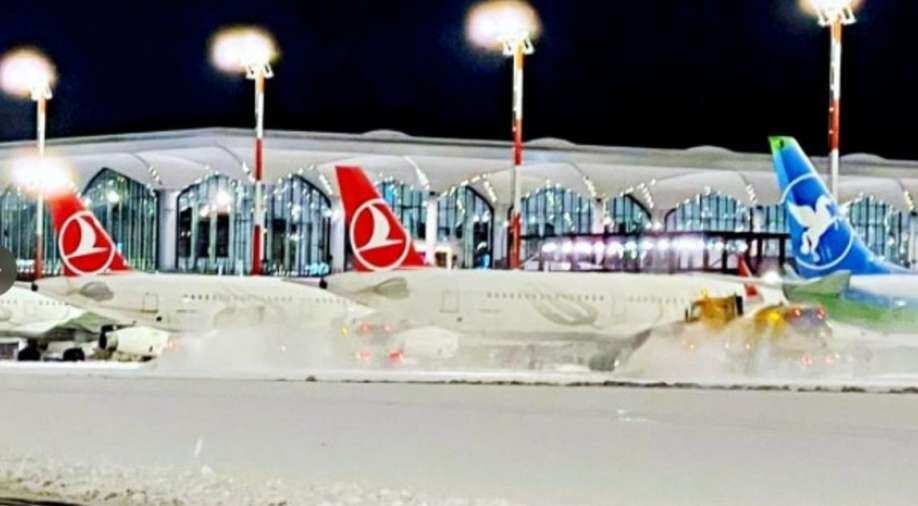Europe's busiest airport shut as rare snow wraps Mediterranean region