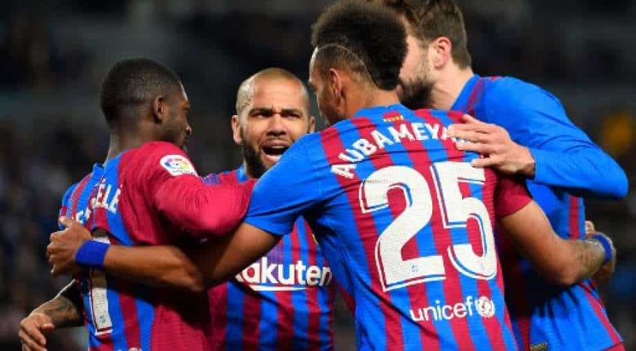 Pierre-Emerick Aubameyang strike earns FC Barcelona tough win against Real Sociedad - Vimarsana News