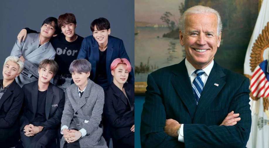 POTUS Joe Biden plays 'Butter' to make BTS 'feel at home' during their White House visit - Vimarsana News