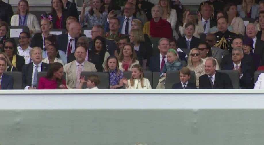 The moment Prince Louis throws a tantrum 4yearold steals Queen's