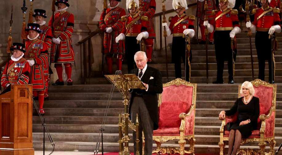 First public mourners file past Queen Elizabeth II's coffin in Edinburgh First public mourners file past Queen Elizabeth II's coffin in Edinburgh