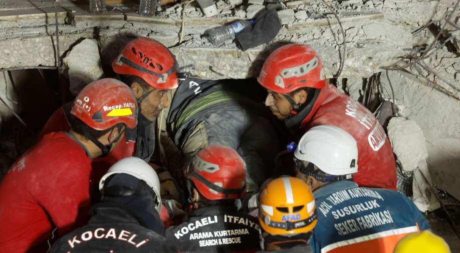 TurkeySyria earthquake An olive grove splits into two, Syrians wait