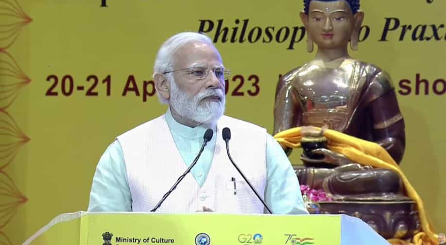 Global Buddhist Summit: PM Modi says India is progressing by following Buddha's teachings